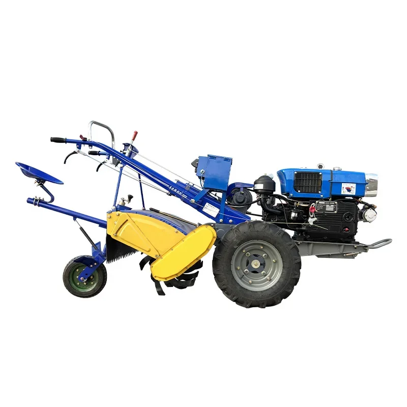 

2WD mini agricultural equipment, core engine and transmission components walking tractor new plough