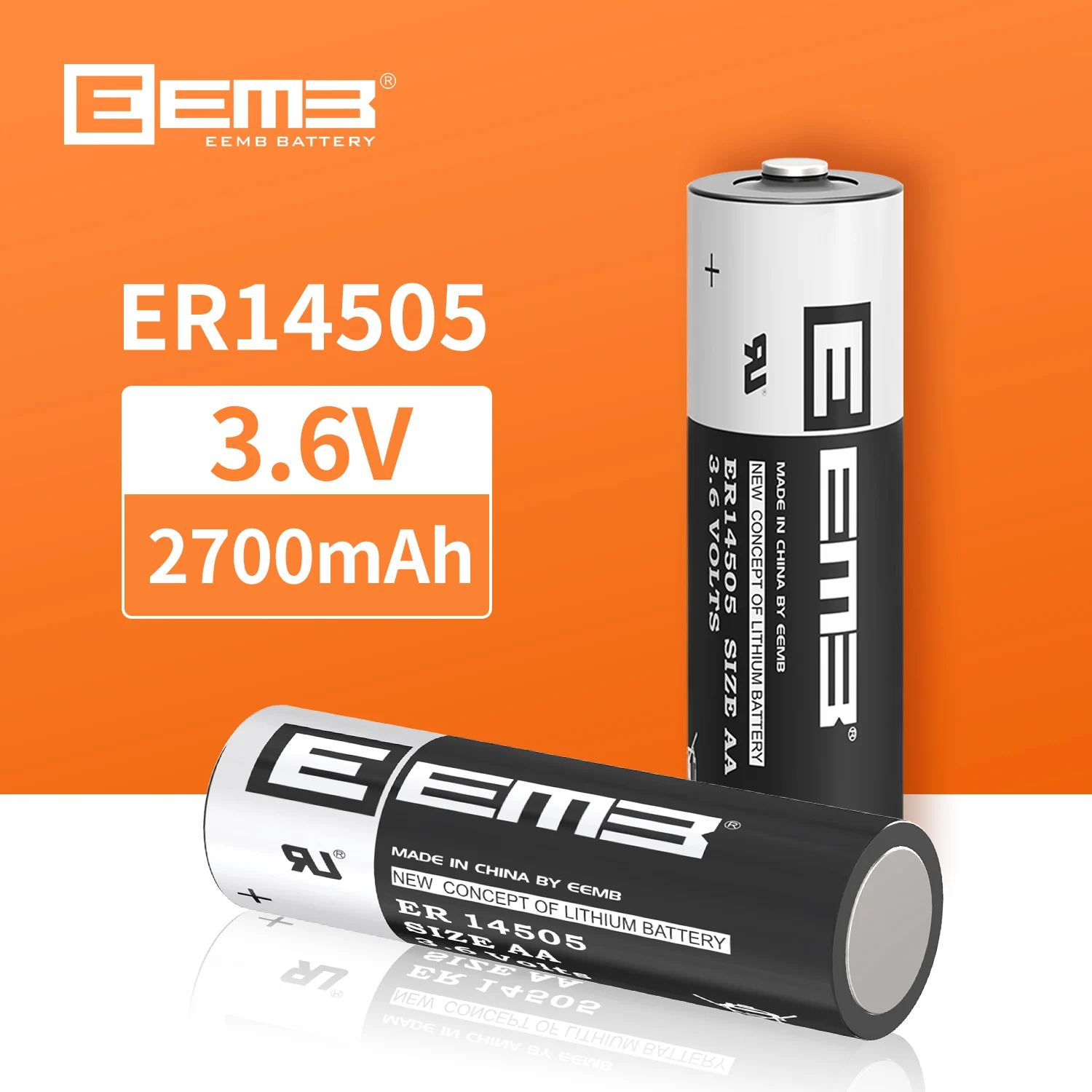 

2/4/10PCS EEMB 3.6V AA Lithium Battery 2700mAh ERbattery14505 Non rechargeable