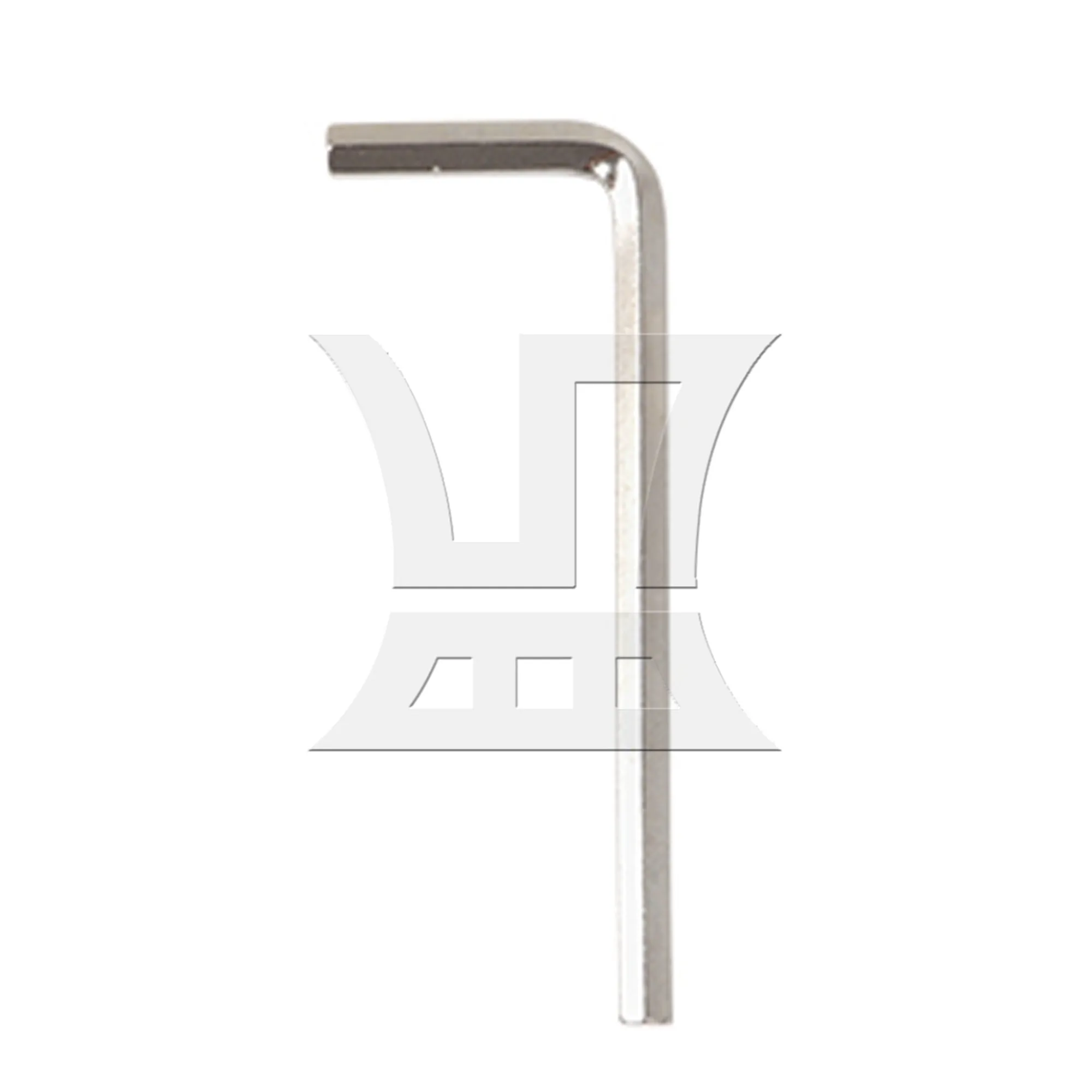 

BQLZR Hexagon Allen Key 45# Steel Surface Nickel Plating 1.89inch x 0.67inch Silver