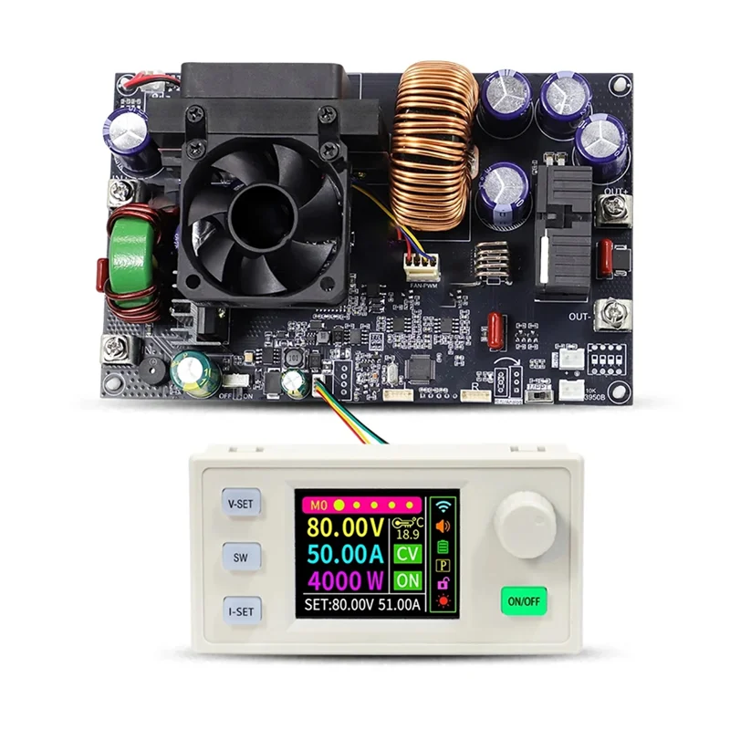 

Ingenious-XY8050S Регулируемый источник питания постоянного тока с ЧПУ 80 В/50 А/4000 Вт Регулируемый стабилизированный выход постоянного напряжения