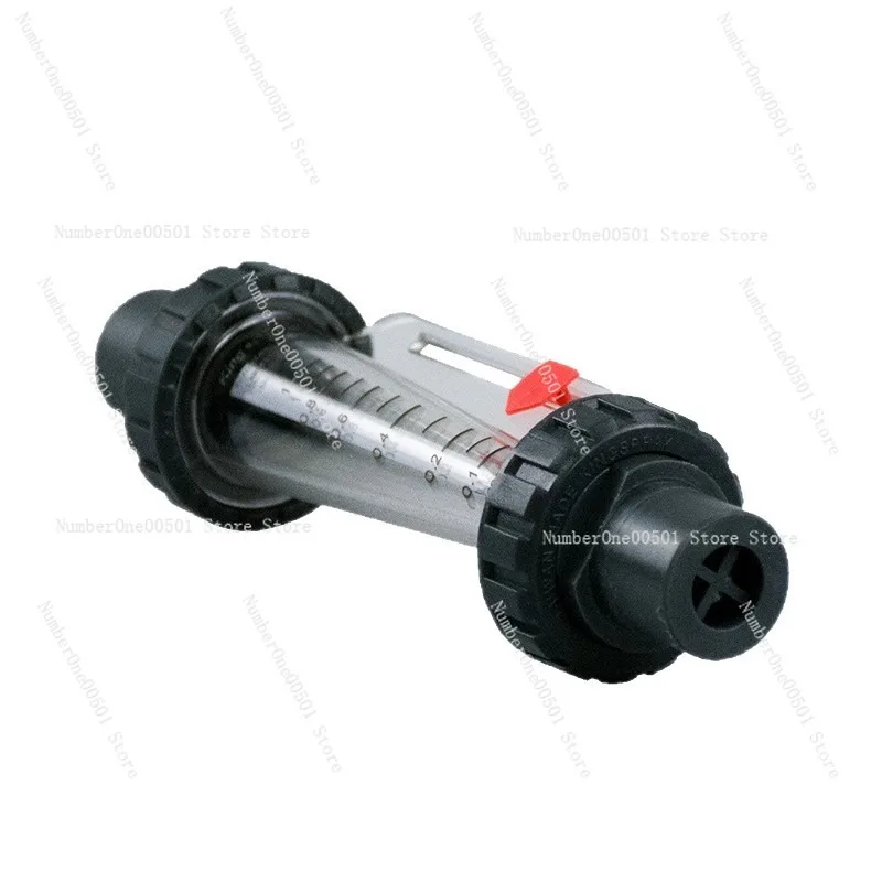 0.5-5GPM/2-18LPM F20 Double Pointer PVC Float Resistant High Precision Waste Water Flow Meter