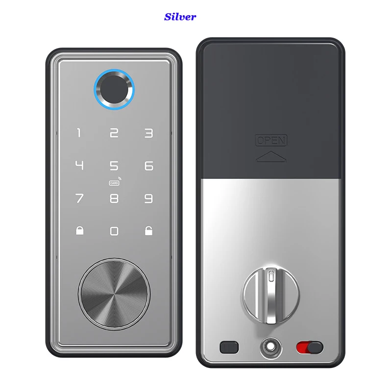 Smart Wooden Door Lock TTLOCK Bluetooth Lock Wifi Hub Optional Phone APP Lock Mechanical Key Unlcok Smart Deadbolt Lock