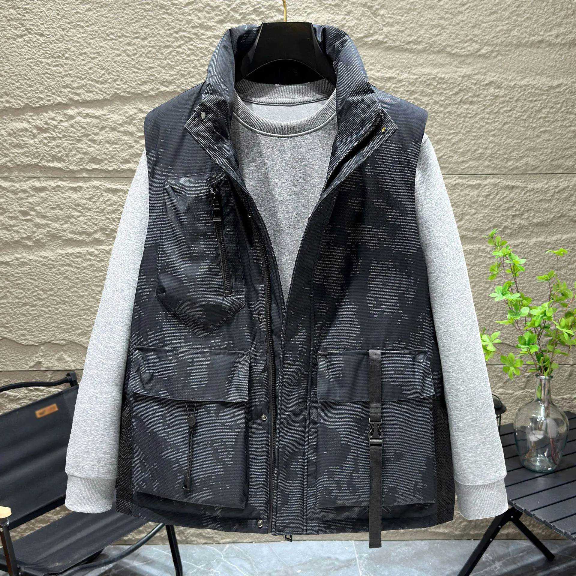 Plus Size Autumn Winter Vest 165kg Men 8XL 7XL 6XL Thick jackets Sleeveless Vests