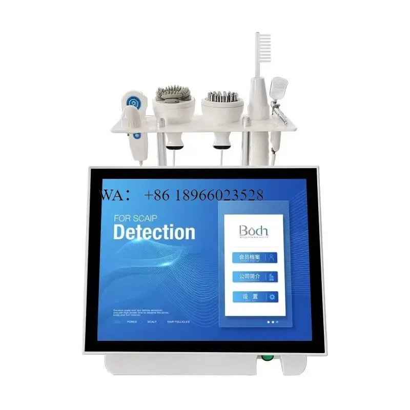 WMWMNU for Desktop 5 in 1 Scalp Analyzer Detection Massage Heads Oxygen Hair Treatment Studio High Definition - view 6