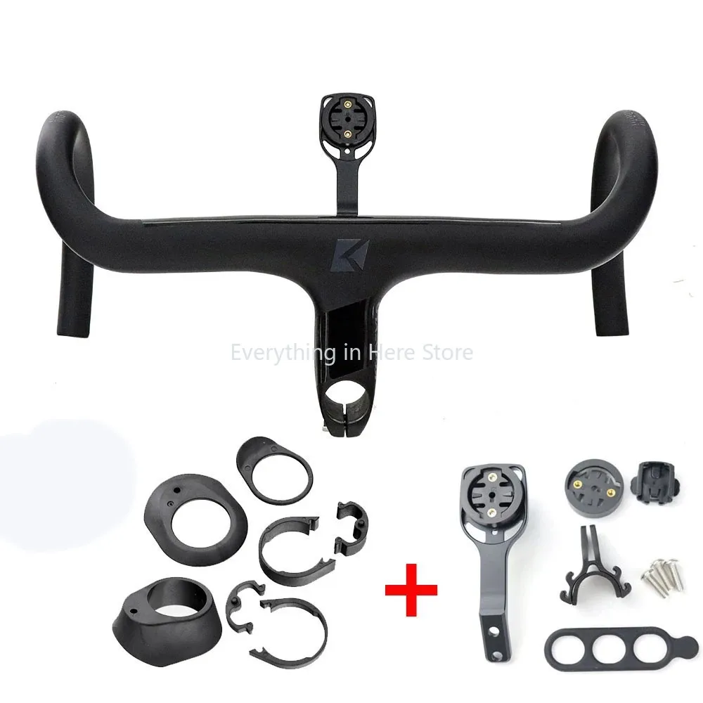 

Full Carbon Fiber Integrated Drop Handlebar UD Road Bike Handlebar High-Strength Racing Handlebar Replacement Accessories