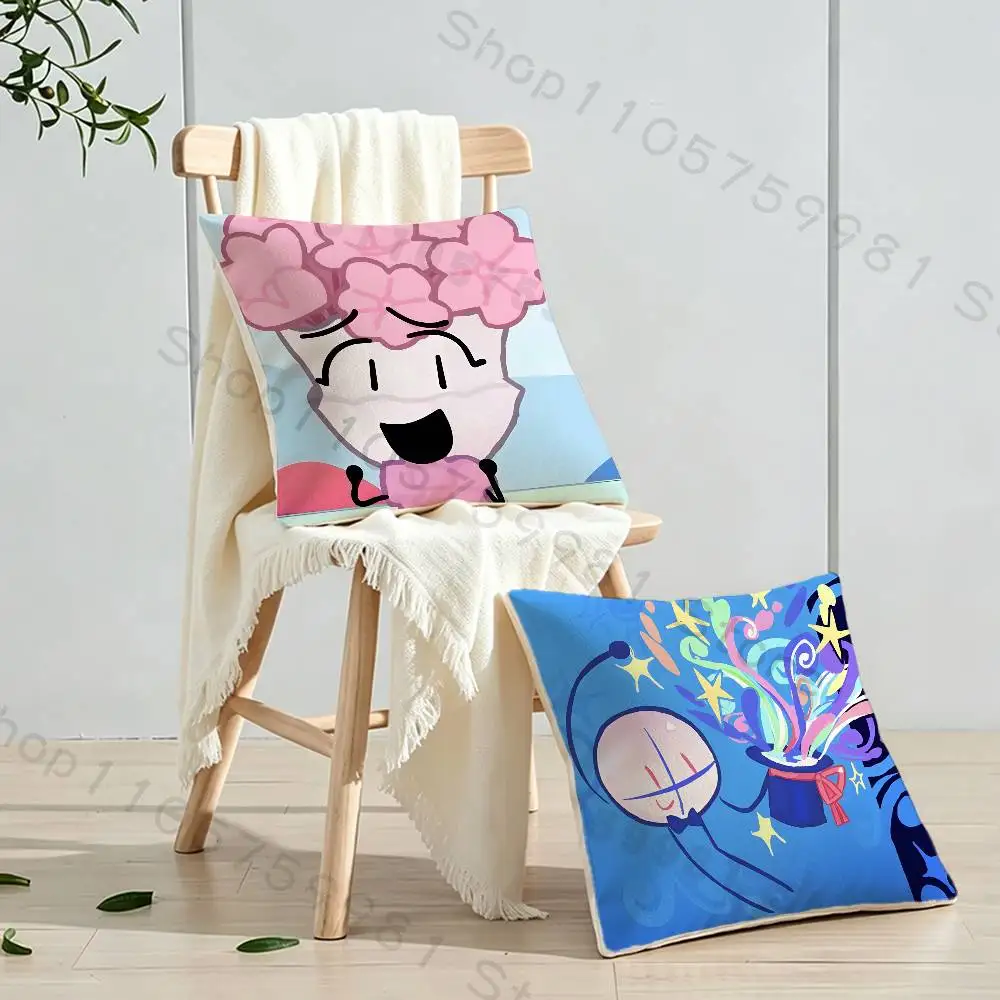 Kawaii Abstract Animatic Battle Cartoon Printing Pillowcase Customized Pillow Cover for Sofa Home Decor