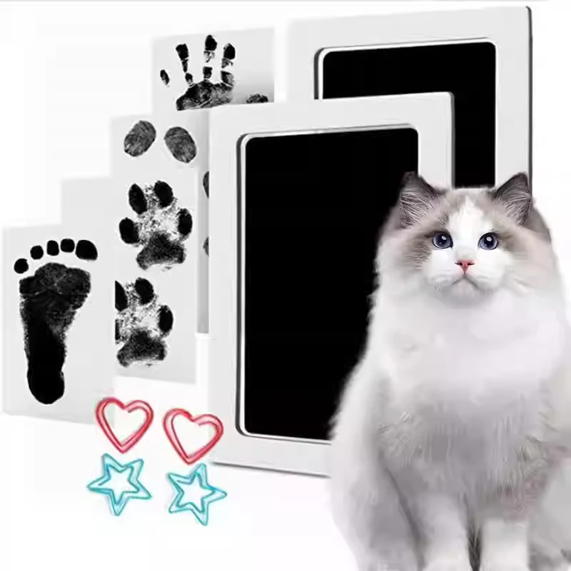 

2025 Newborn Baby DIY Hand and Footprint Kit Ink Pads Photo Frame Souvenirs Casting Infant Footprint Ink Pad Infants Clay Gifts