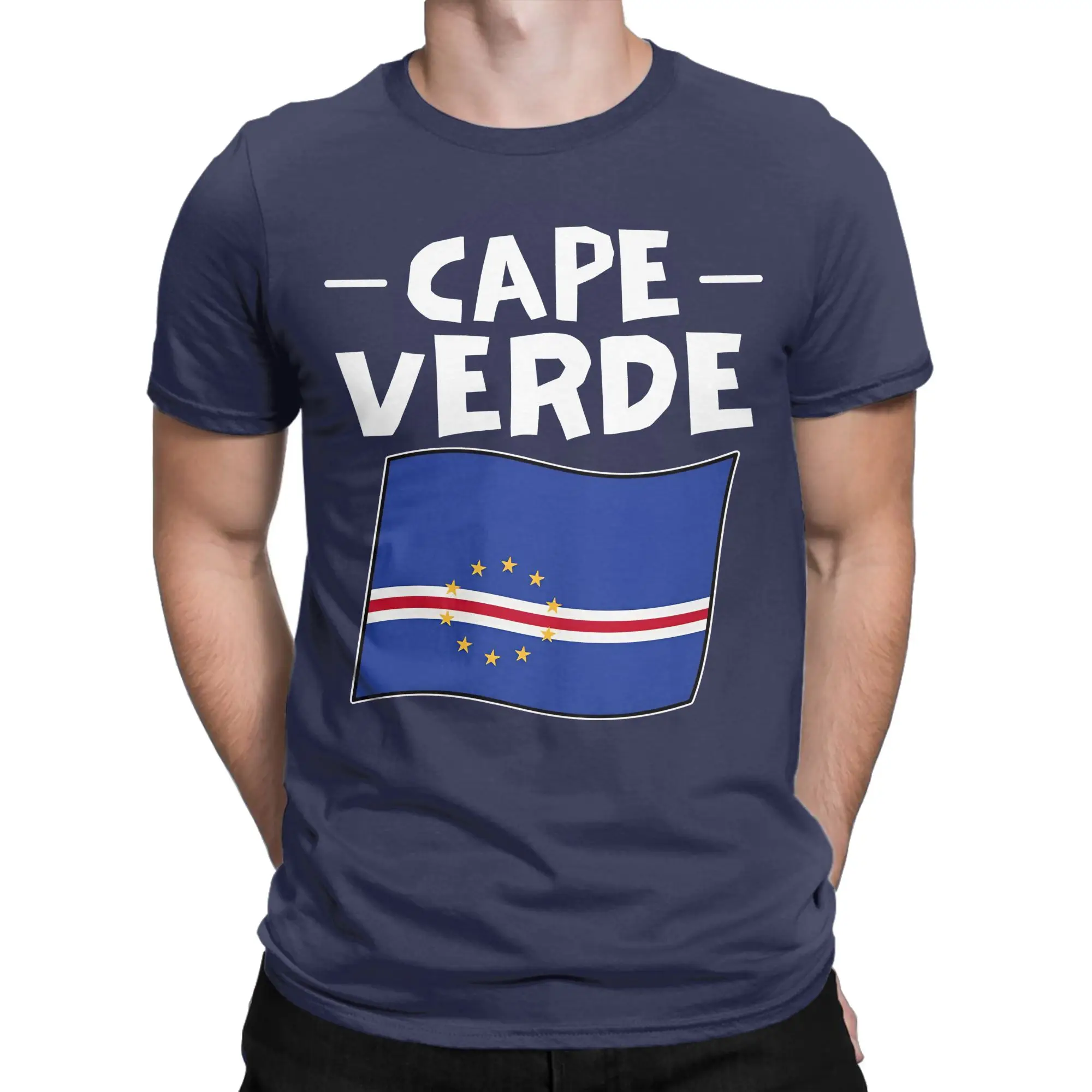 Cape Verde  T-Shirt for Men Women  Vintage Cotton Tees Crew Neck Short Sleeve T Shirt Birthday Present Clothes