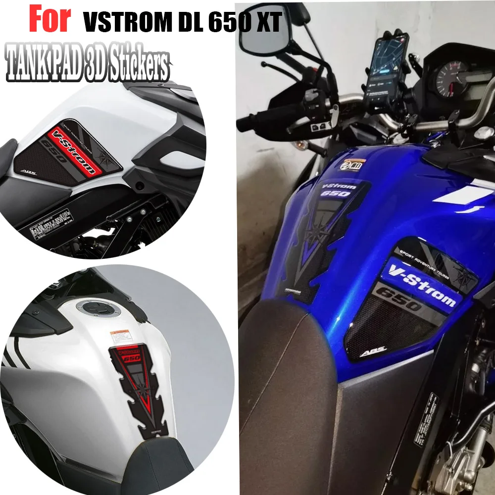 

Motorcycle accessory part 3D Stickers Protection For V STROM VSTROM DL 650 XT 650XT Adventure Tank Pad Cases Fuel Oil Kit