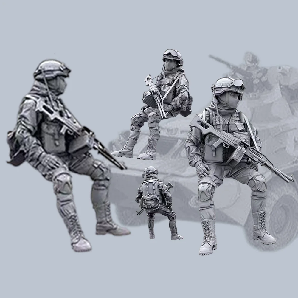 

1/35 Resin Model Russian Modern Special Forces Soldier High Quality Unpainted Assemble Military Modeling Scene Collection Gift