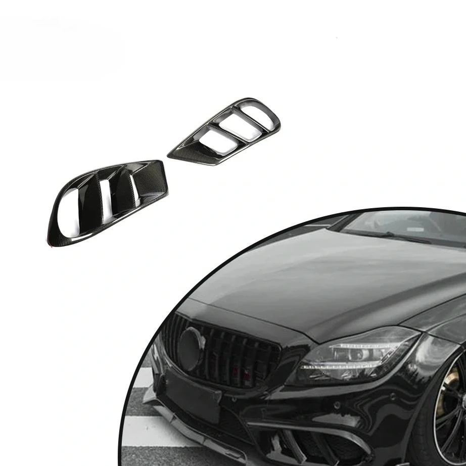 High quality fashion car turning custom carbon fiber body kit air vents cover for Mercedes Benz CLS W218 CLS550