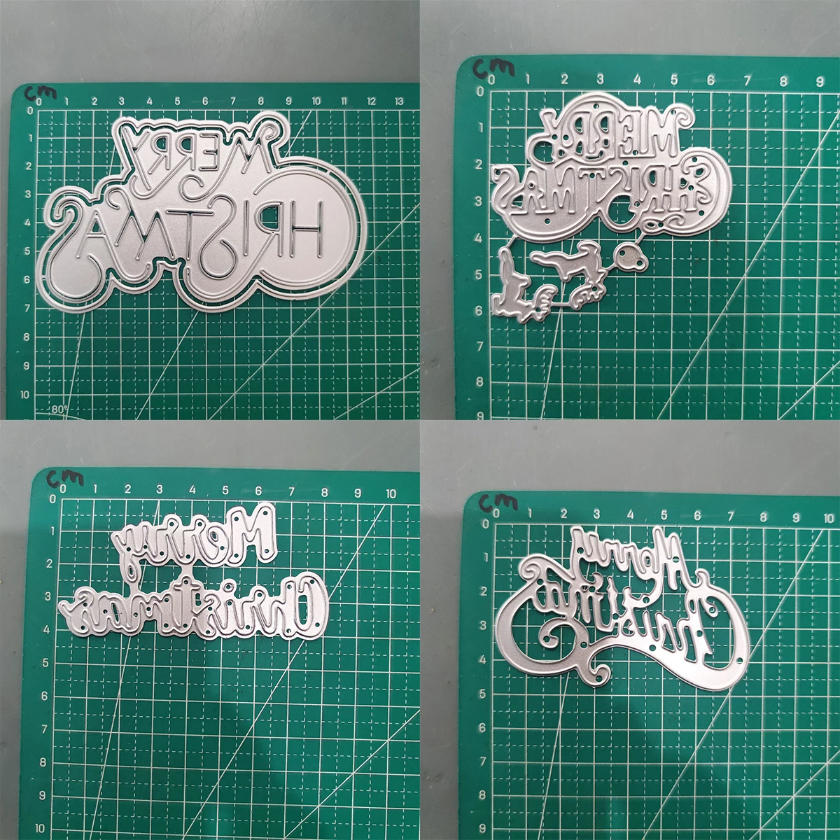 Merry Christmas Letter Metal Cutting Dies Scrapbooking Embossing Manual Punch Stencil Craft Die Cuts New Arrivals