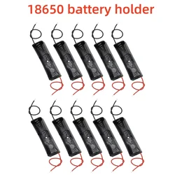 18650 Battery Holder 10Pcs Power Bank Plastic Battery Storage Box Case With Lead Wire 150mm Hold 1X 18650 Battery