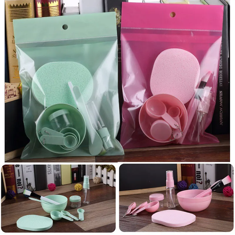 9Pcs Face Mask Silicone Bowl Set DIY Mask Stir Spatula Mixing Stick Spoon Skin Care Makeup Tools