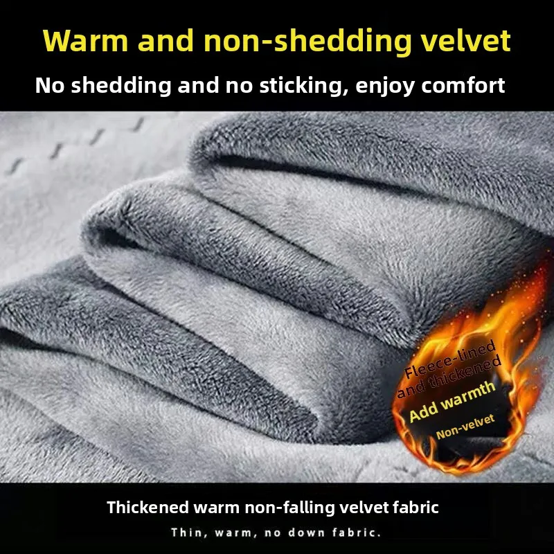 قميص رجالي بأكمام طويلة للعمل، مبطن بالصوف للشتاء، مقاس كبير، مناسب للعمل الشاق والارتداء اليومي، تصميم قياسي #3