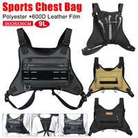 Front Sports Chest Bag With Adjustable Straps Tactical Shoulder Backpack Large Capacity Lightweight Cycling Climbing Bag Unisex