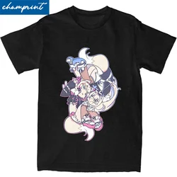 Fuwamoco-メンズコットンTシャツ,半袖トップス,ラウンドネック,ヒップホップスタイル