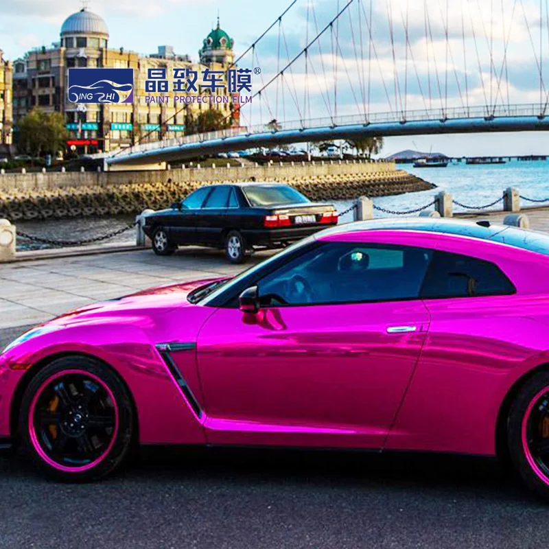 الجملة نمط جديد كروم مرآة الوردي سيارة التفاف الفينيل