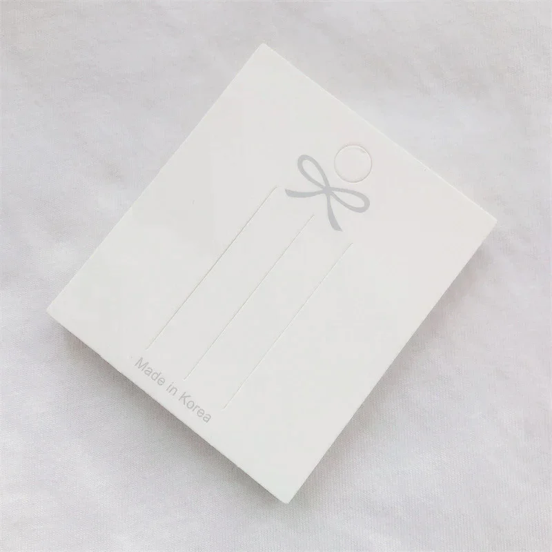

50Pcs Cute Bow Hair Clip Card Jewelry Packaging Bag Card Paper Hair Clip Display Card Hair Accessories Packaging Cardboard