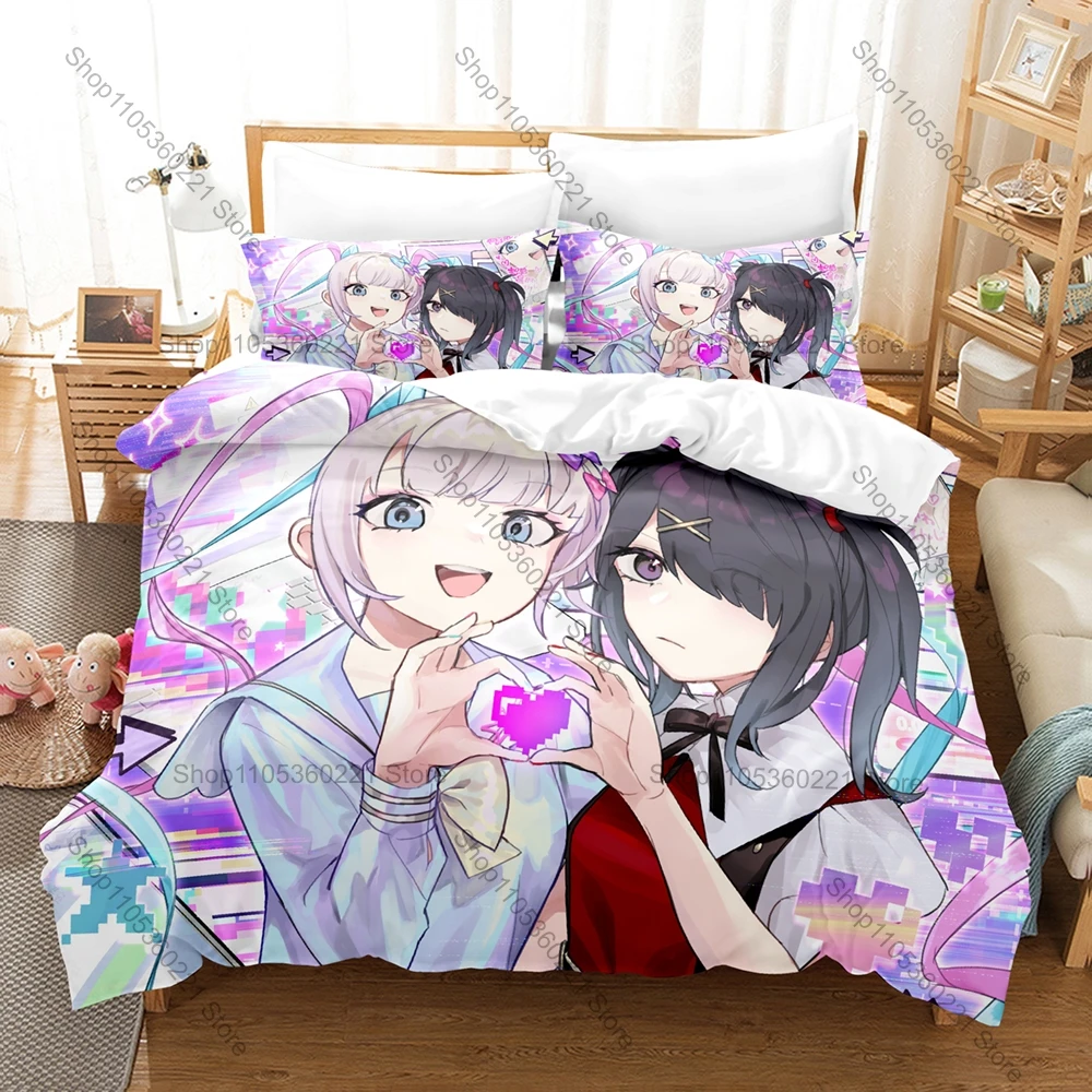 Personality Needy Streamer Overload Anime Bedding Set New Duvet Cover Pillowcase Ultra Soft Microfiber Bedroom Decor For Gamers
