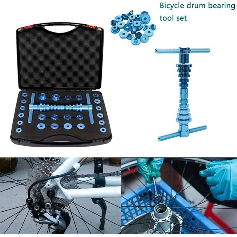 yunyun Bottom Bracket for BB Axle Bike Bearing Removal Installation Kit MTB Bike Bearing Press Set Cycling Accessories,25 Pcs