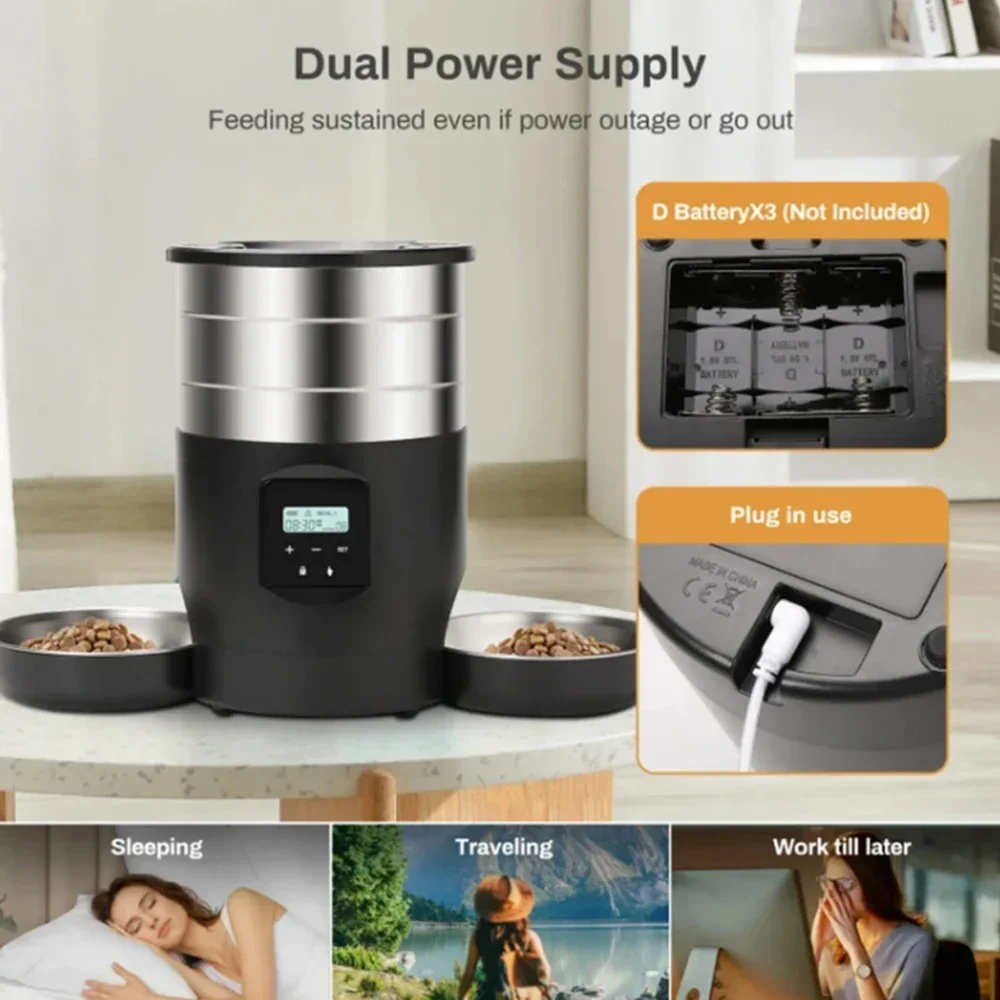Catdrinking 4.5L Smart Pet Feeder Automatic Cat Food Dispenser Cat Dog Bowl Cat Feeder Dog Food Machine With Timed Quantitative