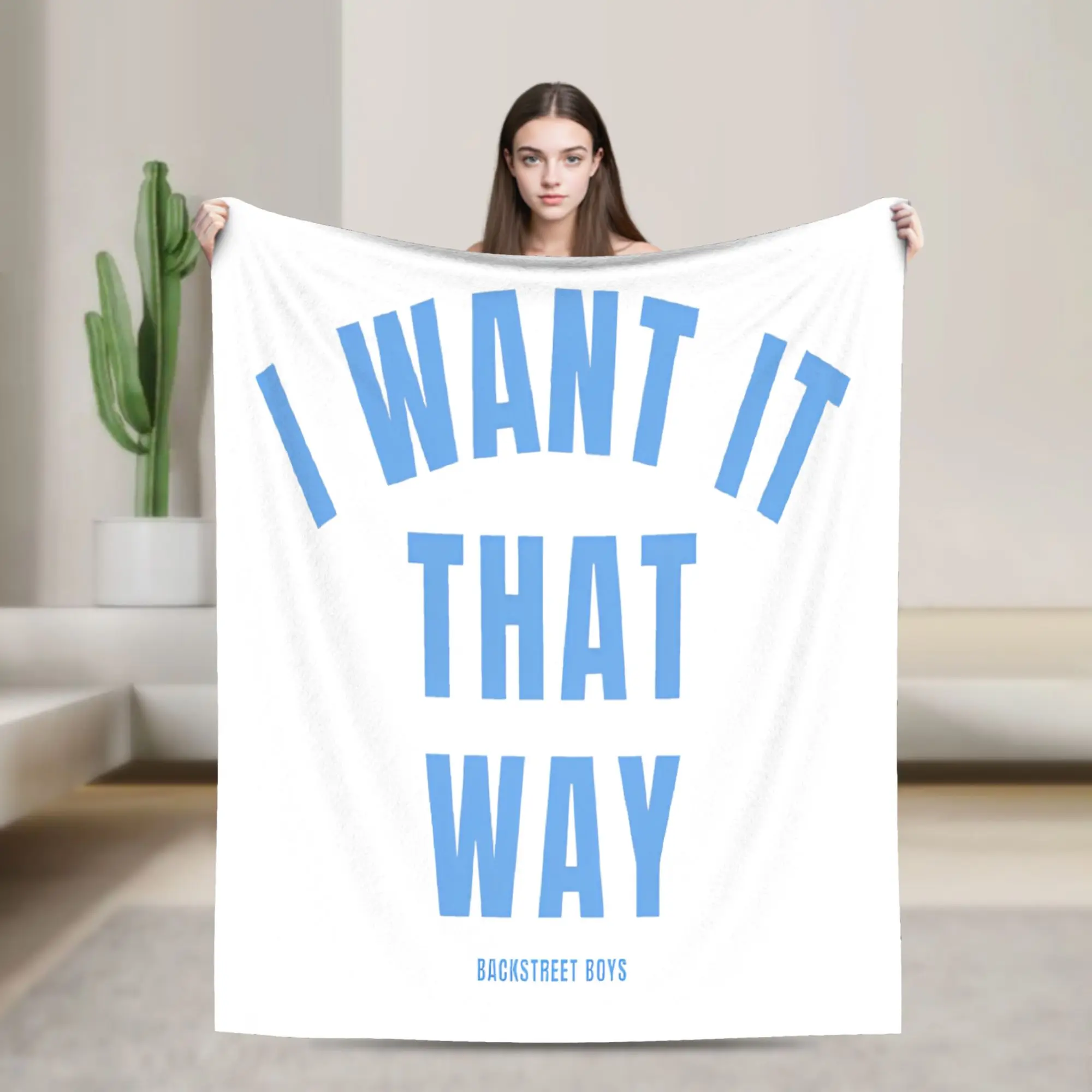 I Want It That Way Music Tour Blanket Flannel Backstreets Boys Band Super Soft Throw Blanket for Airplane Travel Bed Rug