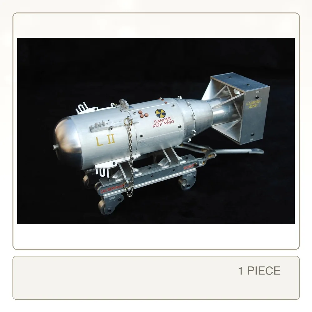 1/12 WWII American Little Boy Nuclear Metal Assembly Kit 3D Puzzle Metal Model Military Diy Assembly Toys | Model 306467