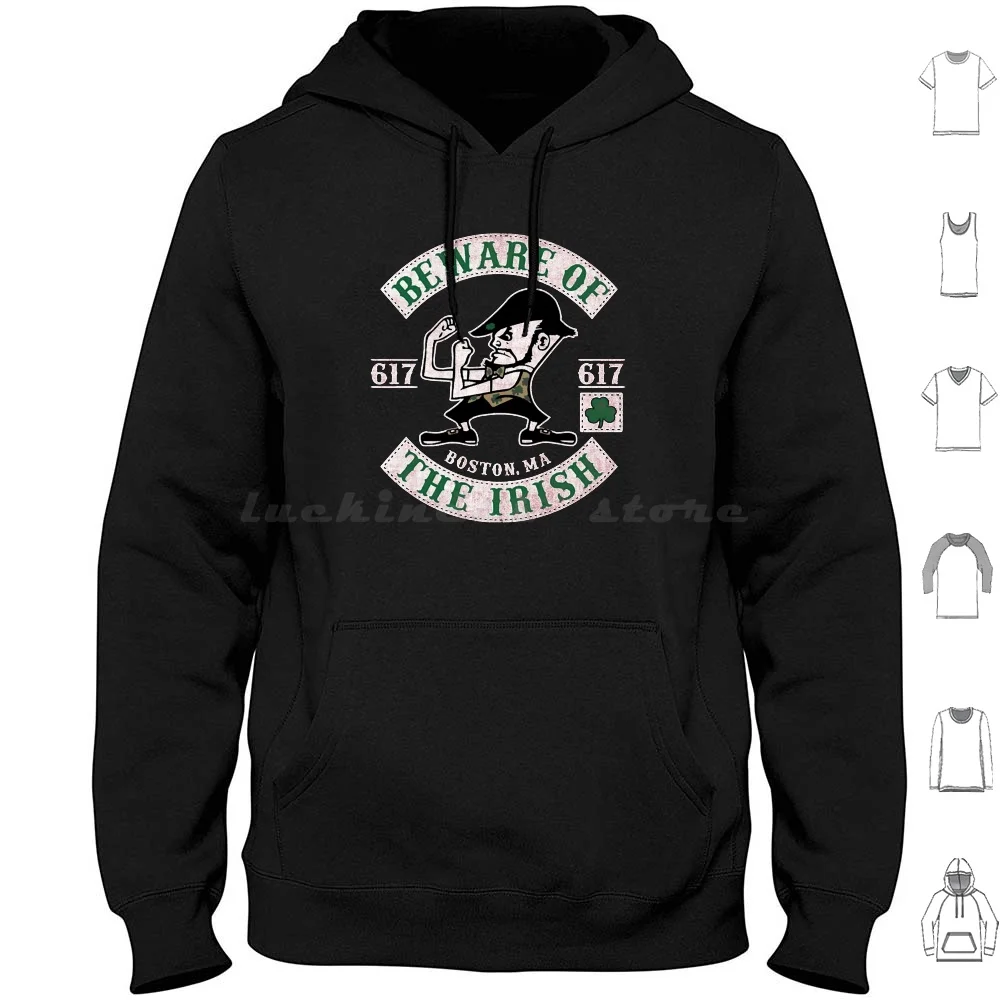 Fighting Irish Pub Boxing Hoodie cotton Long Sleeve Fighting Irish Pub Boxing Beware Of The Irish Boston Massachusetts