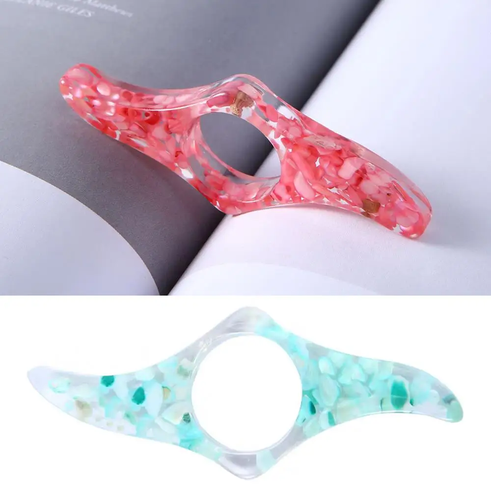 1PC Thumb Book Page Holders Acrylic Press Bookmarks Press Book Reading Aids Thumb Ring  Bookmarks Book Accessories for Read