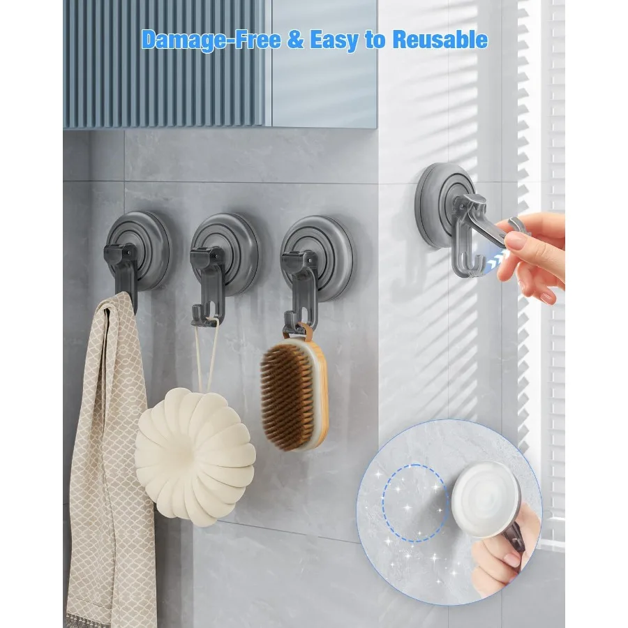 Sr السنانير شفط كأس الثقيلة شفط كأس لا هلام السنانير مقاوم للماء للحمام Sr زجاج الباب النوافذ المطبخ معلقة ما يصل إلى 11 #5