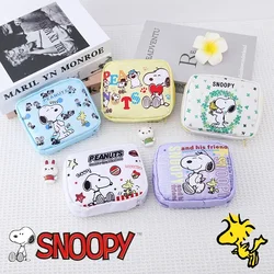 Snoopy Women's Tampon Storage Bag Cute Animation Girl Sanitary Pad Pouch Napkin Cosmetic Bags Portable Tampon Holder Organizer