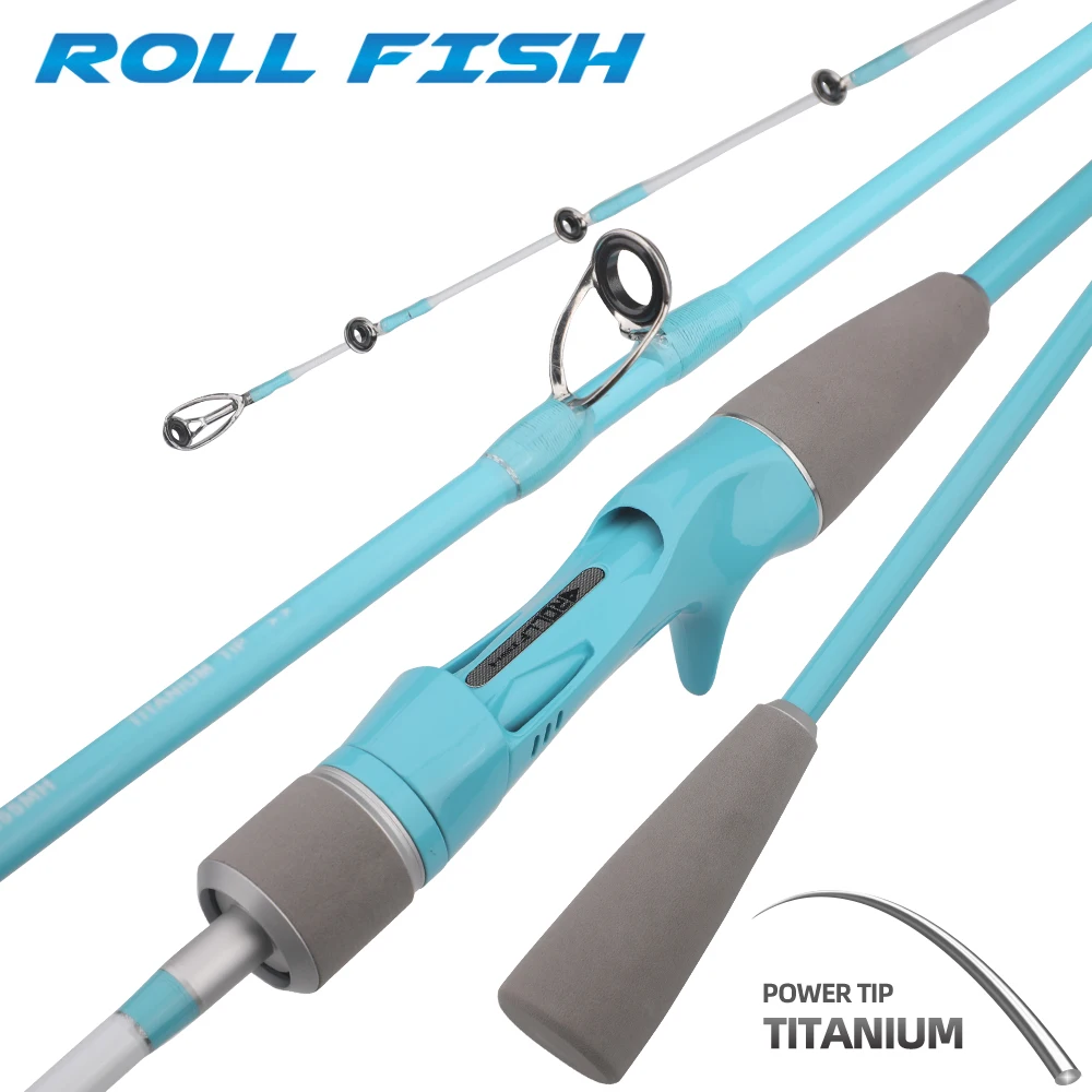 ROLLFISH Titanium Tip Octopus Squid Cuttle Carbon Fiber Fishing Rod 1.55M Action 7:3 Saltwater Boat Slow Light Jigging Rod