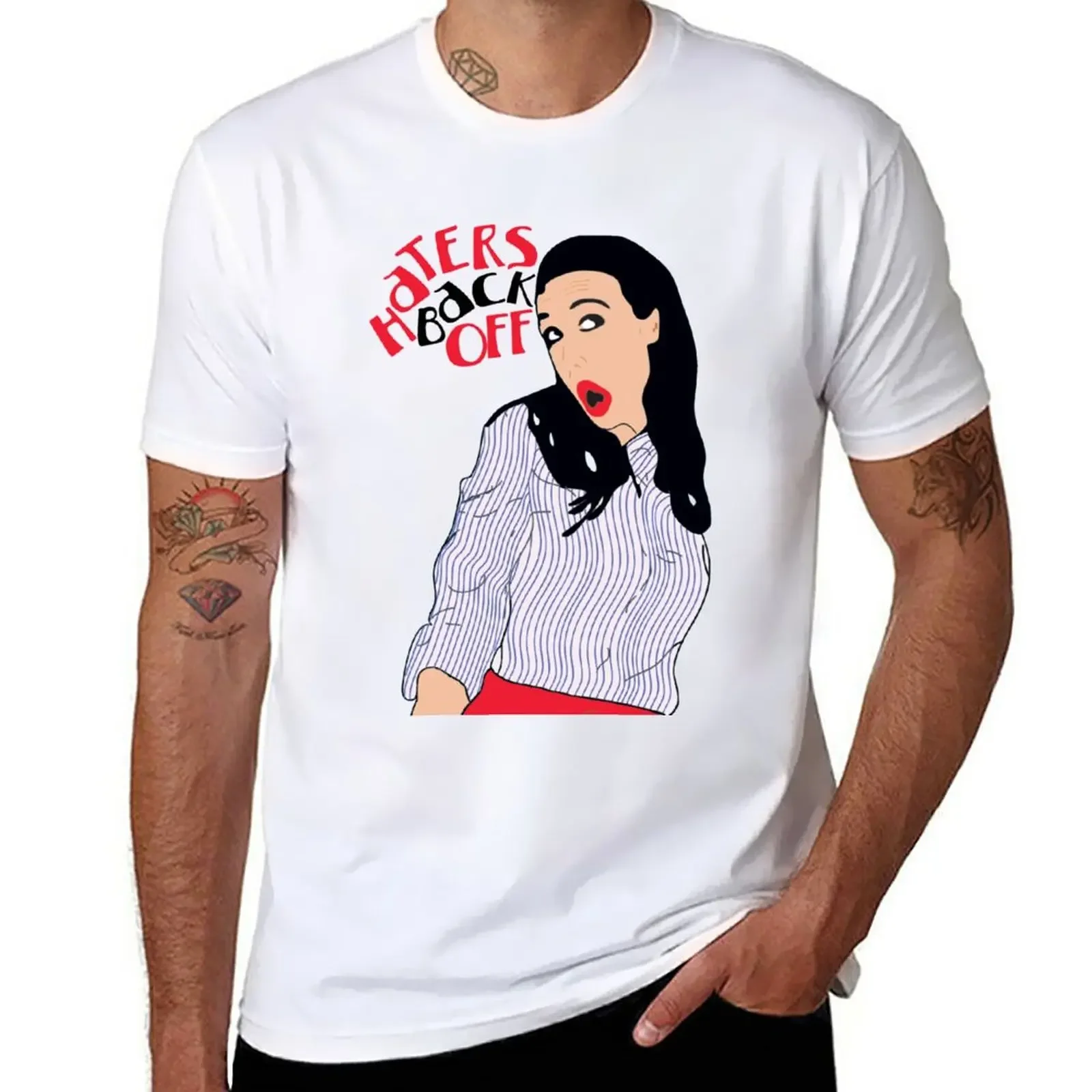 

New Haters Back Off T-Shirt custom t shirt summer clothes quick-drying t-shirt fruit of the loom mens t shirts