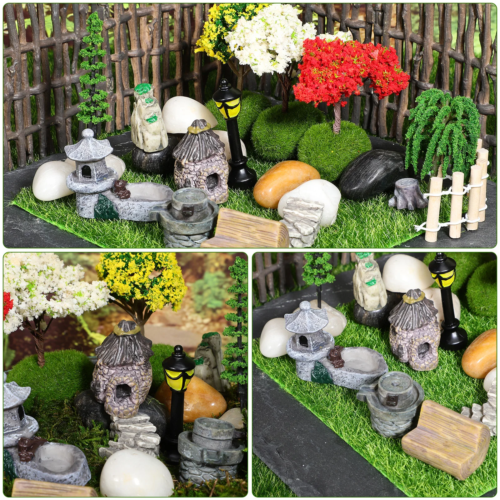 

1Set Fairy Garden Decor Miniature Trees Mini Garden Accessories Exquisite Cute Unique Long-Lasting Use Versatile Fish Tank
