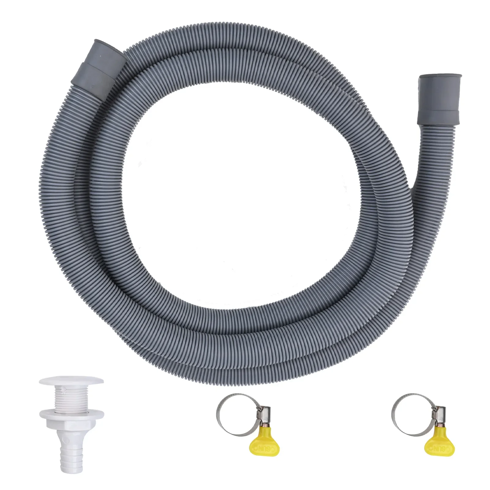 3/4 Inch Hose Bilge Pump Installation Kit For Boats All In One Solution With Stainless Steel Clamps And Nylon Fitting