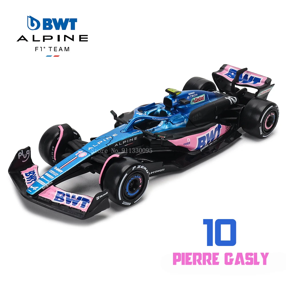 Voiture De Course Bburago Ferrari SF23 #16 Leclerc 1:43 - Modèle Alliage Collection Adulte