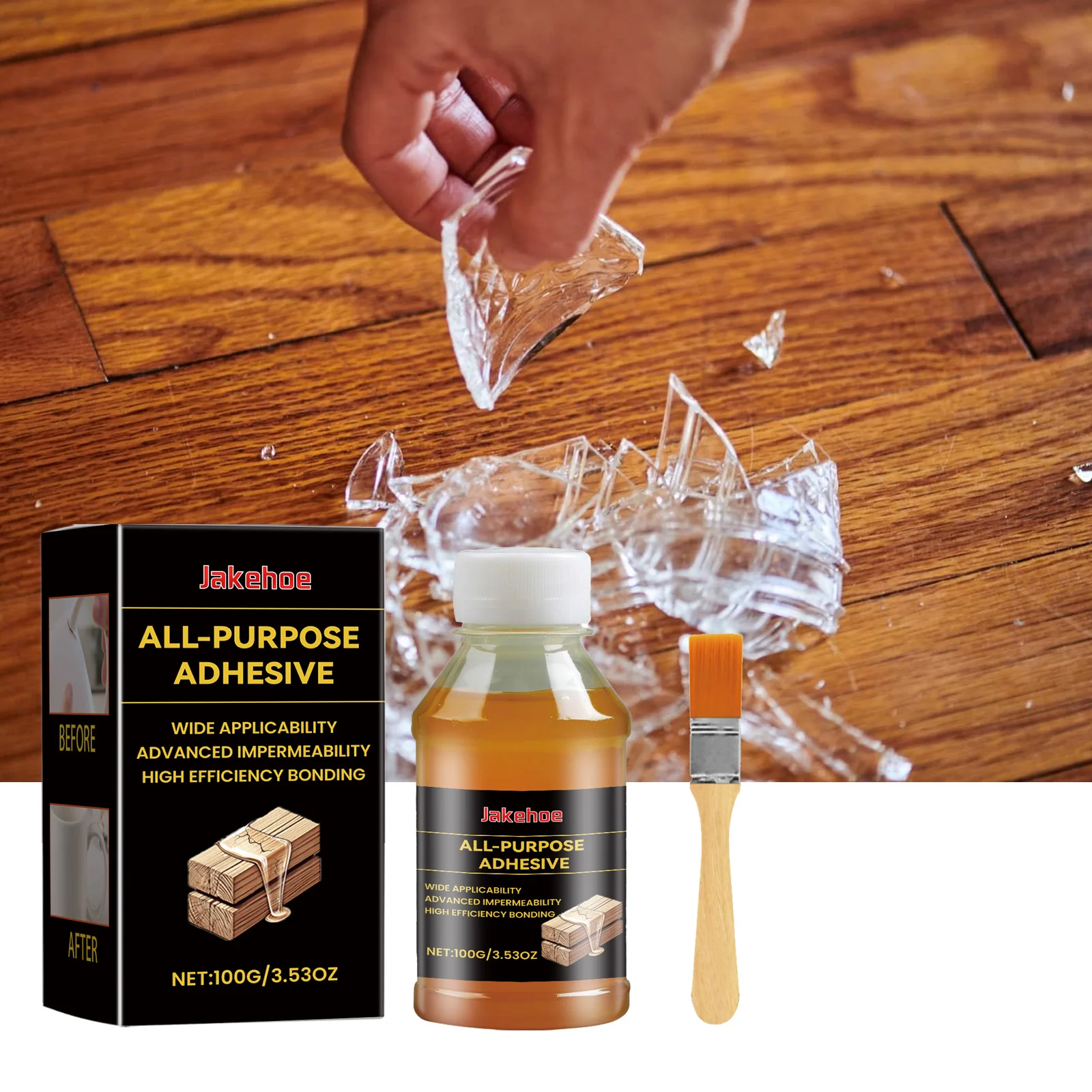 Multi Purpose Repair Glue Fast Curing Strong Bond Universal Adhesive For Wood Leather Glass Metal Plastic DIY Home 100g Kit