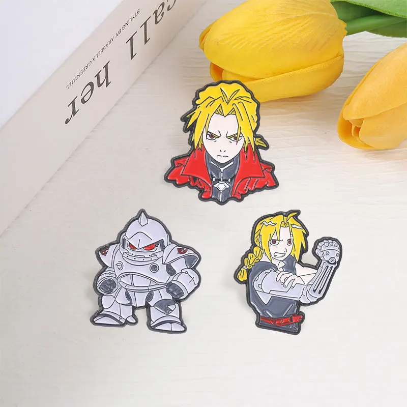 Character Brooches Cartoon Blonde Boy Metal Badges Small Gifts Wholesale Cap Pins for Caps Backpack Accessories Brooch Lapel Pin