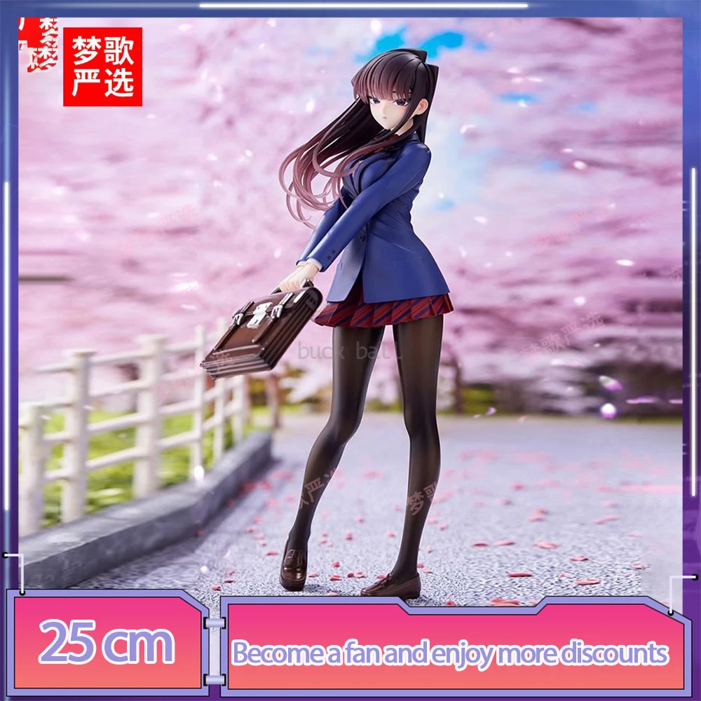 Figuras de Anime Komi Shouko de 25cm, figura de compañero de clase Komi, modelo de trastorno de comunicación, estatua, colección de muñecos, decoración, juguetes, regalos