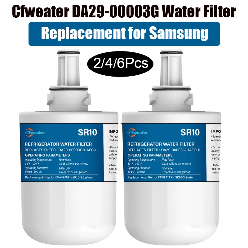 Cfweater DA29-00003G Water Filter Replacement for Samsung DA29-00003B, Aqua-Pure Plus DA29-00003F, DA29-00003A, HAFCU1 Filter