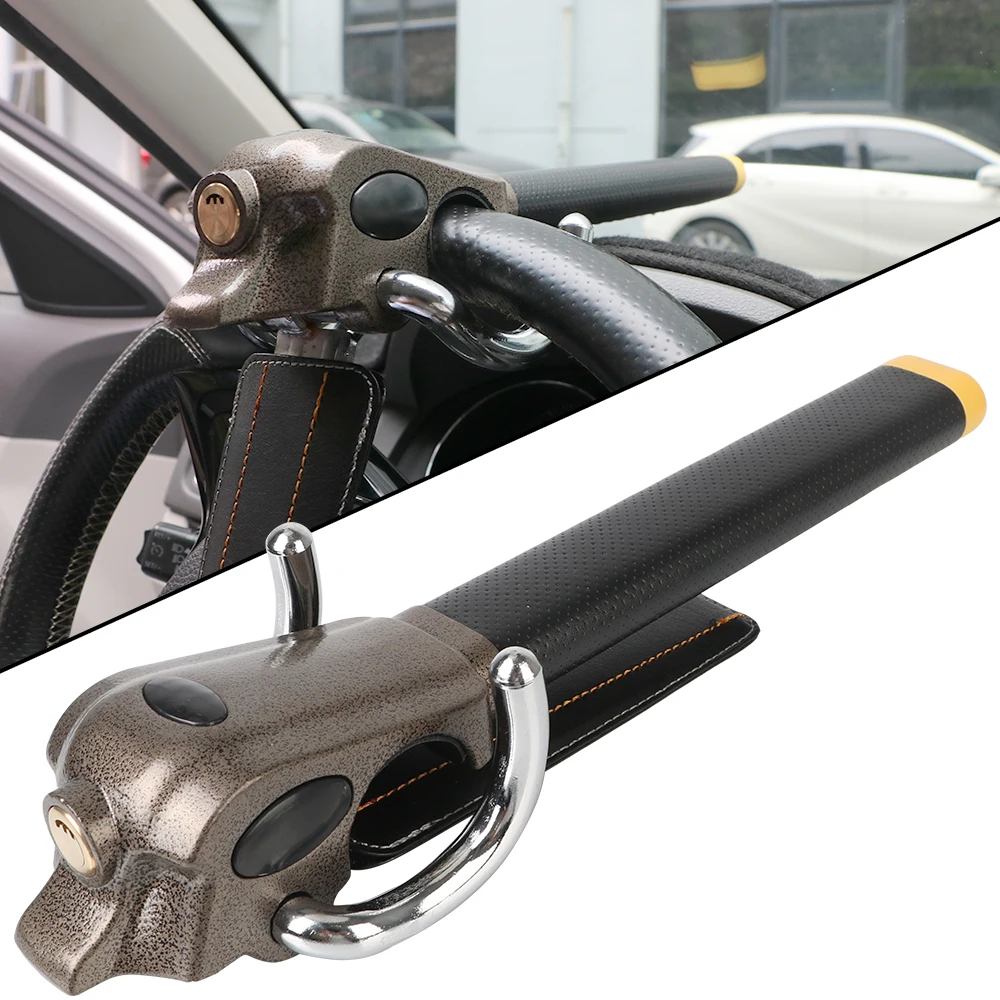 Car Steering Wheel Anti-Theft Lock Foldable Protection T-Locks Security Car Locks Automobile Steering Lock Car Accessories