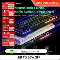 Akko MonsGeek FUN60 Mechanical Keyboard Magnetic Switch 60% Gaming Keyboards Rapid Trigger 0.01mm 8K ARGB HE/TMR Custom Keyboard
