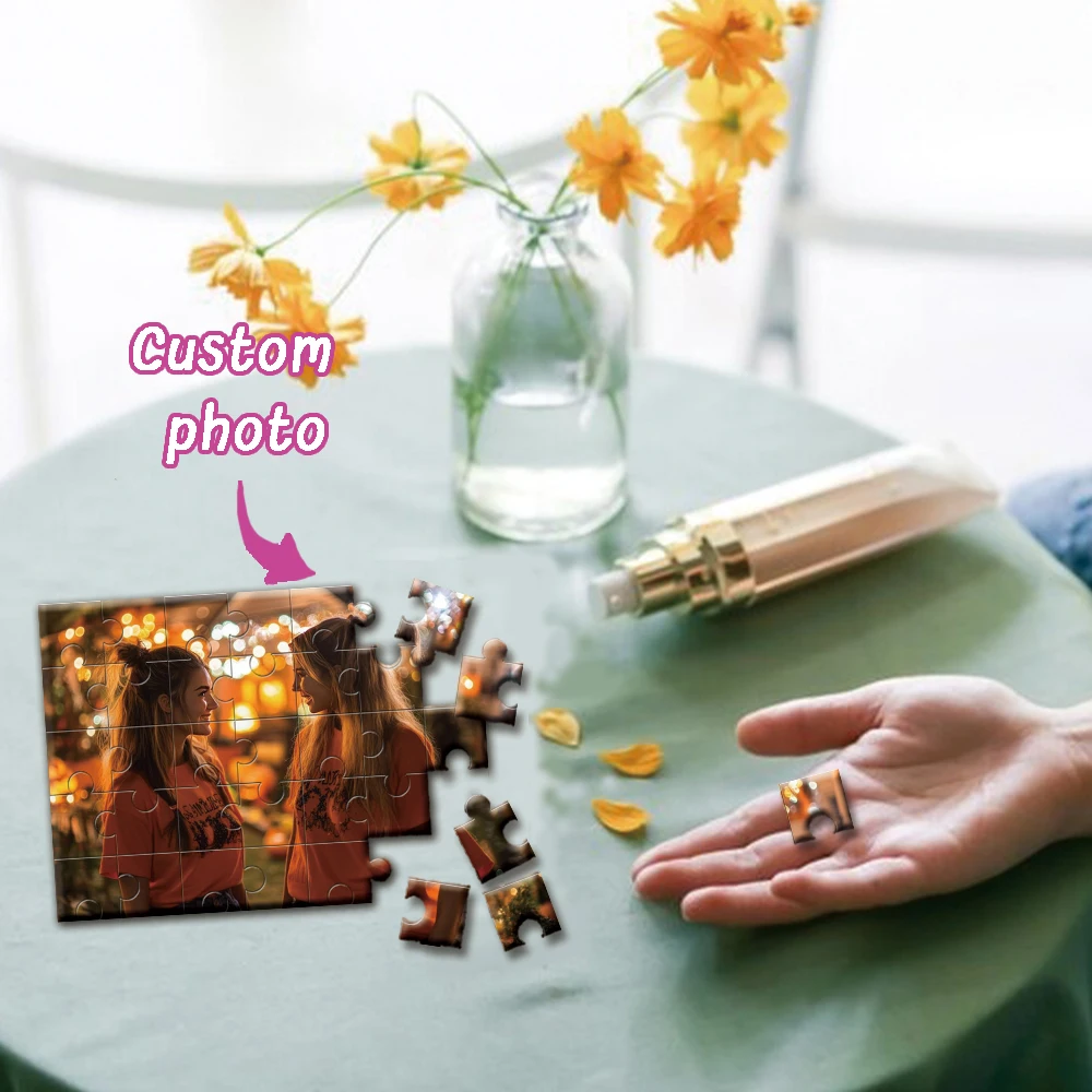 35/1000/300/500pcs  Cool Custom Picture Custom DIY Personalised Photo Puzzles Customizable Poster For Kids Toy Girlfriend Gift