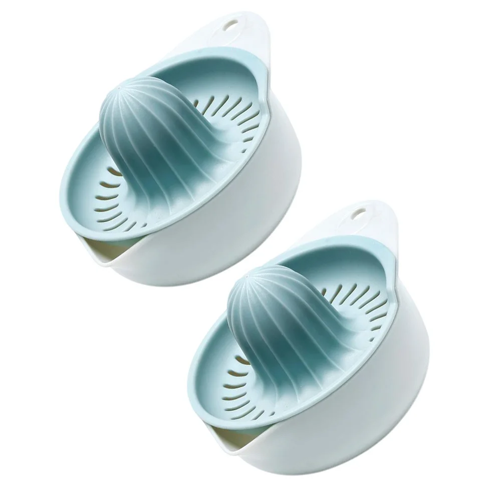 

2 pcs Manual Lemon Squeezer Compact Fruit Juicer With Filter Hole Washable Portable For Orange Juice Maker Home Camping Picnic