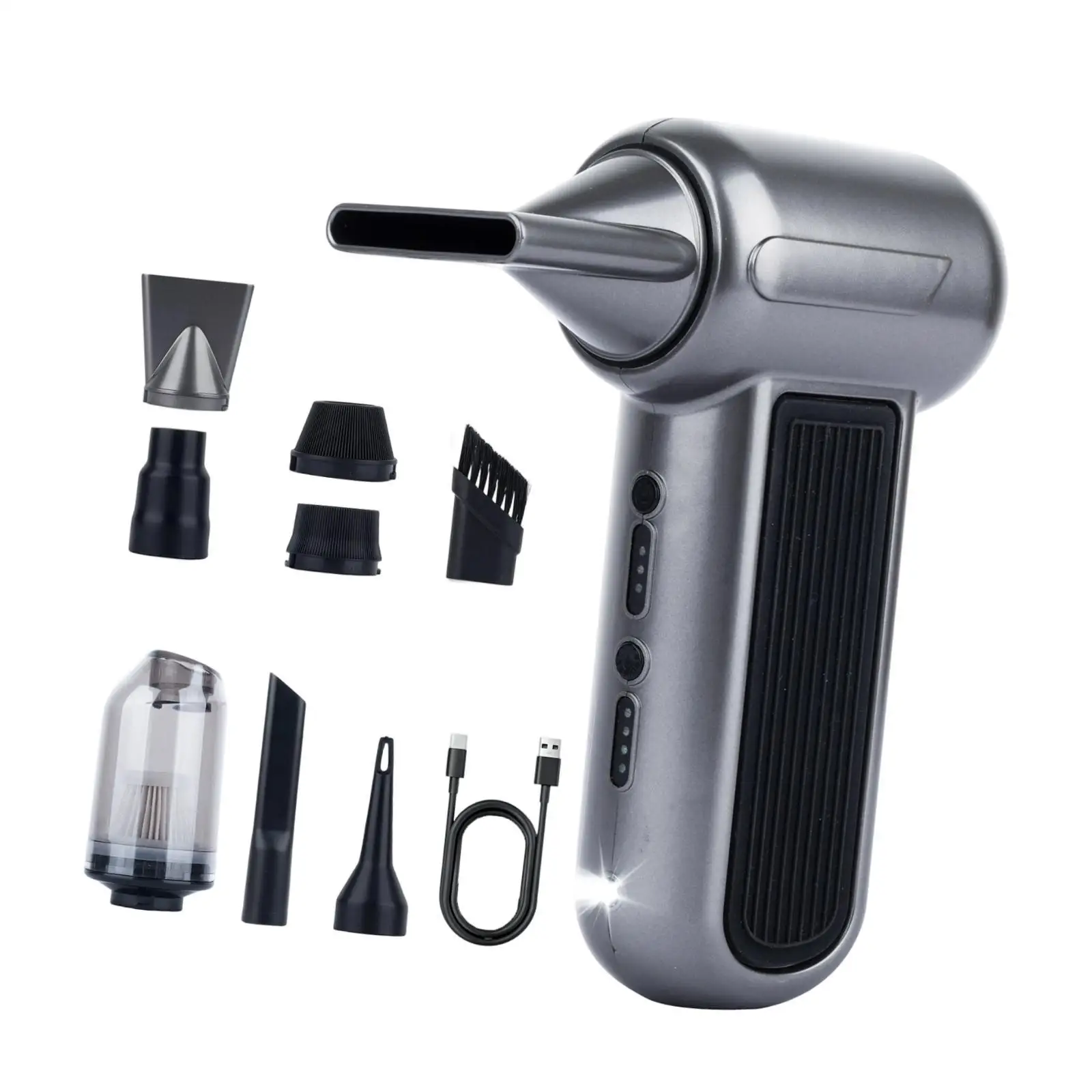 

Power Portable 3 Speed Electric Air Duster Battery Vacuum Cleaner Multifunctional Dust Blower For Desktop And Camping Use