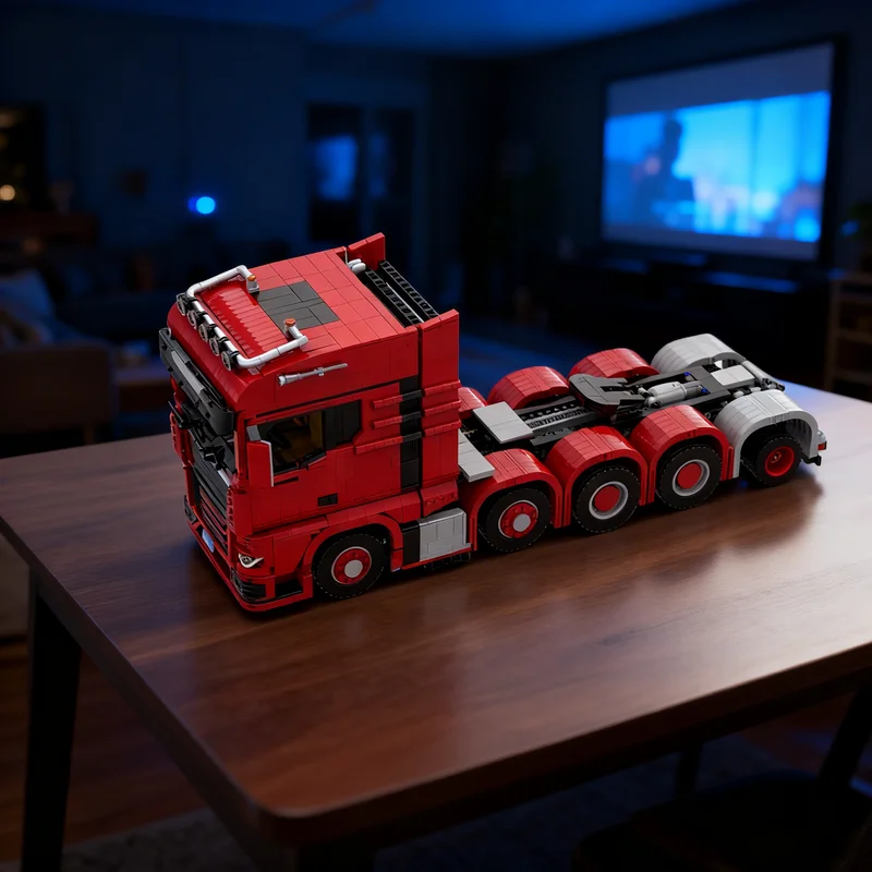 

3388pcs MOC MAN TGX 10X4 Truck Tractor Technical Model Building Blocks Creative Gift DIY Display Decor Adult Premium Kids Desk