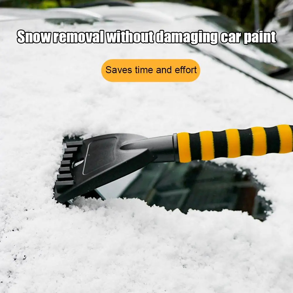 Persistent car snow shovel ice scraper removable rotating handle  winter deicing glass defrosting snow removal tool