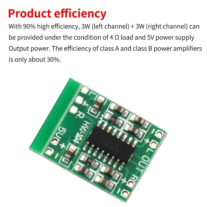 5-20 szt. PAM8403 Mini Płytka Wzmacniacza Mocy 2-Kanałowy Stereo Moduł Wzmacniacza Audio dla Arduino 2.5V-5.5V 2*3W Zasilanie USB — zdjęcie produktu 4