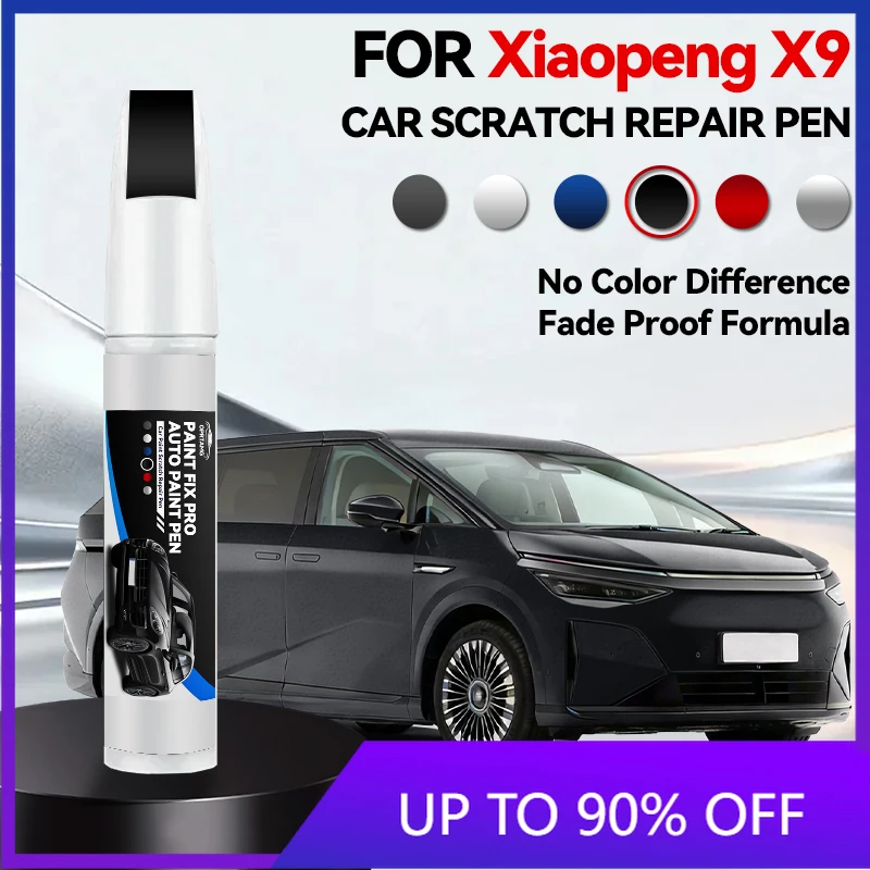 

Ручка-корректор для подкраски автомобиля, карандаш для ремонта царапин на Xiaopeng X9, аксессуары для восстановления лакокрасочного покрытия, цвета: ярко-черный, синий, серый, белый
